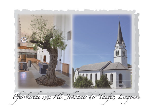 Pfarrkirche zum Hl. Johannes dem Täufer, Lingenau, Vorarlberg, Österreich