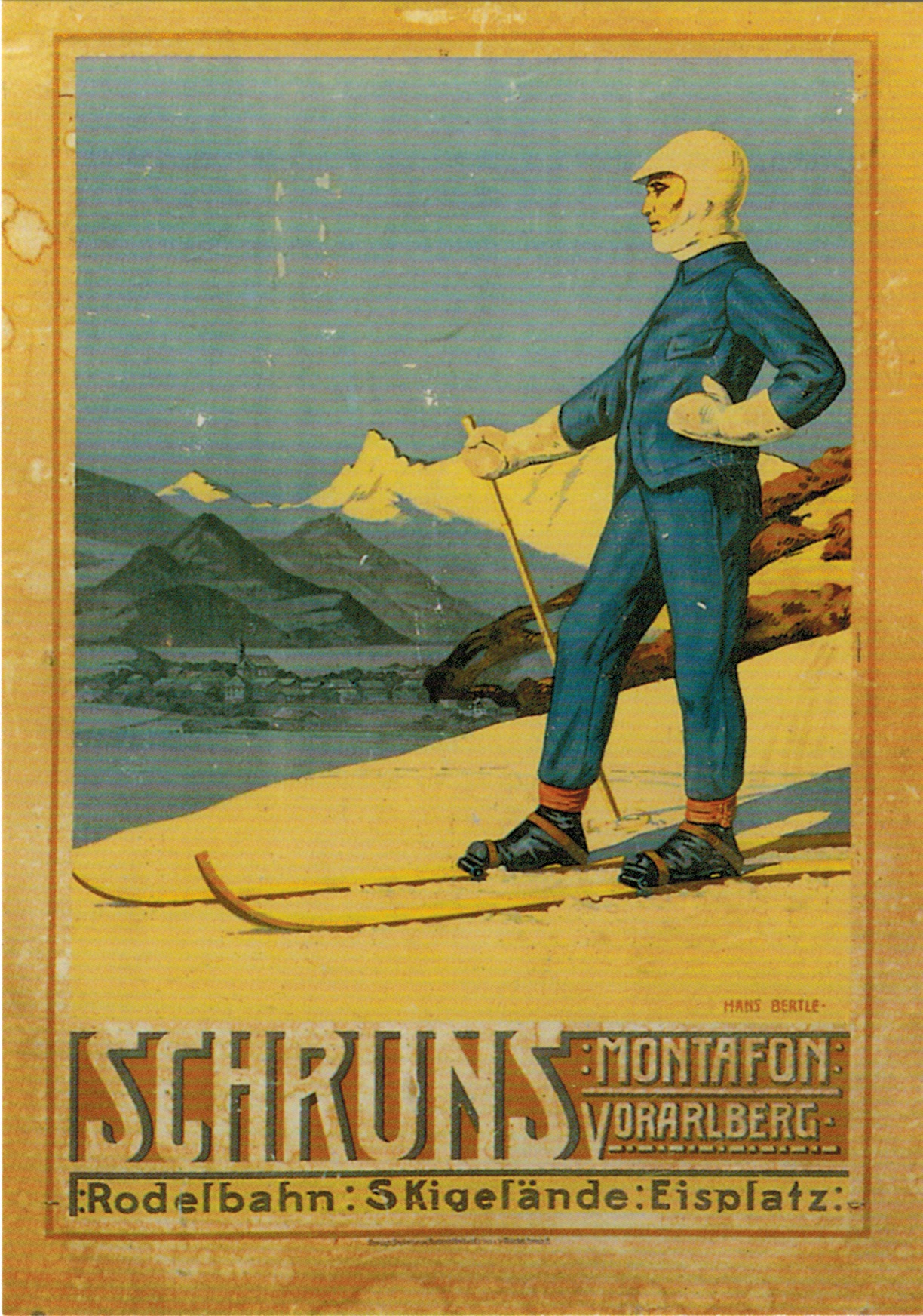 1.Vorarlberger Wintersport-Plakat 1910
Kunstmaler H.Bertle