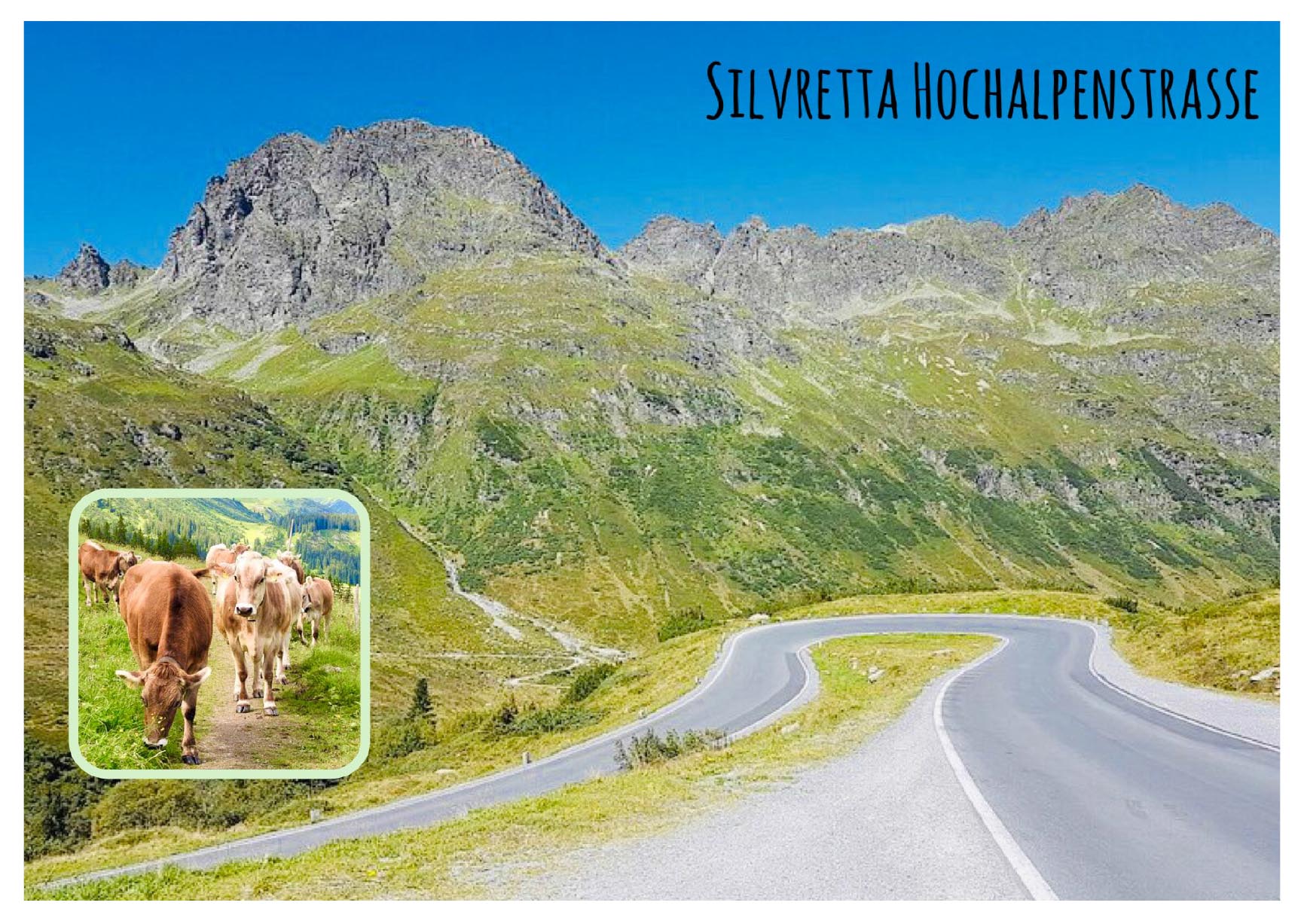 Silvretta-Hochalpenstraße: vom Vorarlberger Montafon über das Vermunt und die Bielerhöhe durch die Berge der Silvretta ins Tiroler Paznaun. Vorarlberg, Österreich