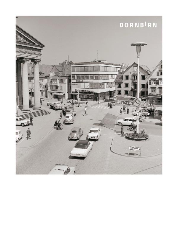 Dornbirner Marktplatz um 1965
Vorarlberg, Österreich
