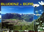 Bludenz und Bürs gegen Rätikon, Vorarlberg, Österreich