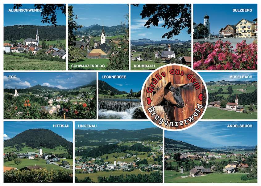 Grüsse vom Bregenzerwald, Vorarlberg, Österreich