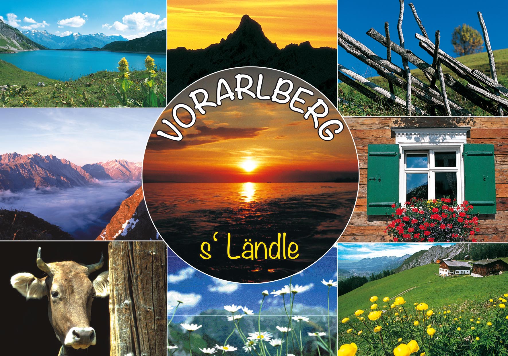 Vorarlberg (auch Ländle genannt) ist das westlichste Bundesland Österreichs. Die Landeshauptstadt ist Bregenz.
Vorarlberg, Österreich
 