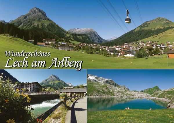 Lech am Arlberg, Panorama mit Omeshorn, Schafberg,
Rote Wand und Kriegerhorn
Vorarlberg, Österreich