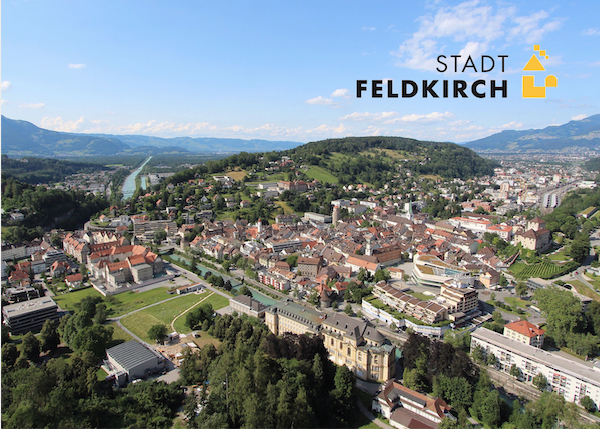 Die Stadt Feldkirch liegt am Ausgang des Illtals in der Ebene des Alpenrheins und grenzt an die Schweiz sowie an Liechtenstein. Vorarlberg, Österreich