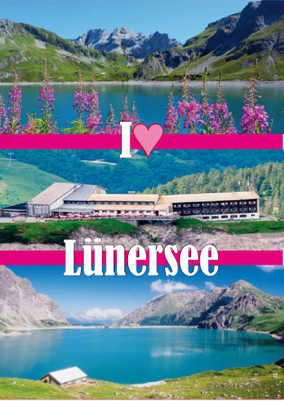 LÜNERSEE mit Douglass-Hütte im Brandnertal, Vorarlberg, Österreich
 