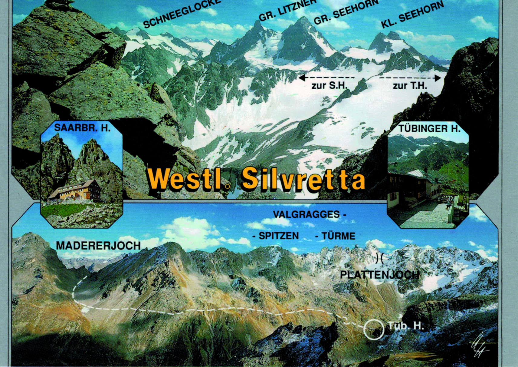 Westl. Silvretta, mit Rundweg , Vorarlberg, Schweiz