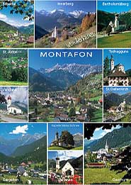 Orte im Montafon, Vorarlberg, Österreich