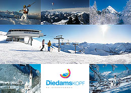 Skigebiet Diedamskopf, Vorarlberg, Österreich