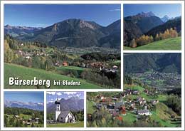 Bürserberg und Tschengla im Brandnertal, Vorarlberg, Österreich