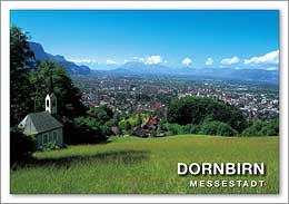 Messestadt Dornbirn im Rheintal, Vorarlberg, Österreich
