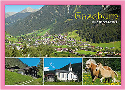 Gaschurn im Montafon, Vorarlberg, Österreich