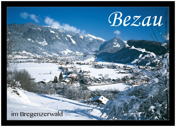381 Bezau im Bregenzerwald, gegen Winterstaude, Vorarlberg, Österreich