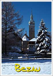 Pfarrkirche Bezau, Bregenzerwald, Vorarlberg, Österreich