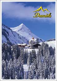 Damüls, 1431 m, gegen kl. Damülser Horn, Bregenzerwald, Vorarlberg, Österreich