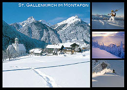 St. Gallenkirch im Montafon, Vorarlberg, Österreich