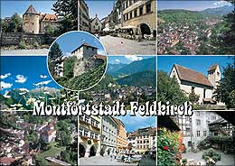 Montfortstadt Feldkirch, Vorarlberg, Österreich