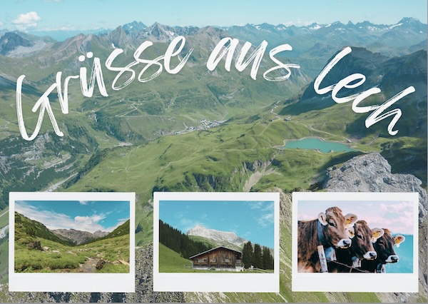 Grüsse aus Lech, Vorarlberg, Österreich