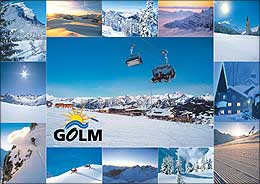 Schigebiet Golm im Montafon, Vorarlberg, Österreich