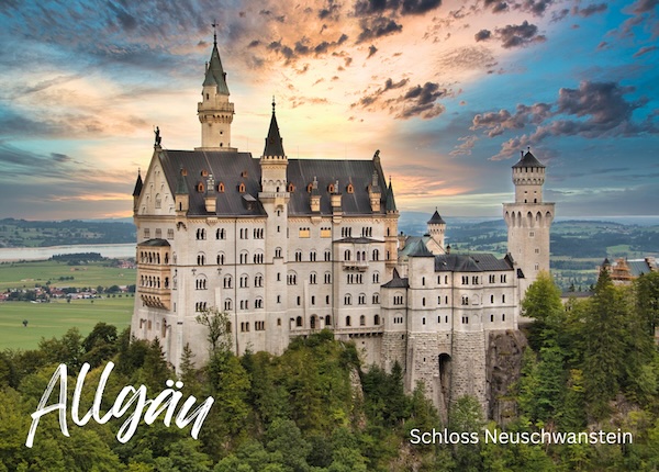 erbaut ab 1869 für König Ludwig II. im neuromanischen Stil, ist eine der bekanntesten Sehenswürdigkeiten Deutschlands bei Füssen im Allgäu.
